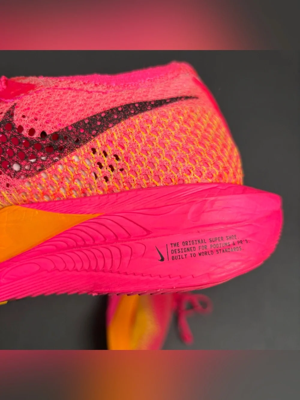 Nike ZoomX VaporFly Next 3 Hyper Pink  Womens Running Racing Shoes Size 9